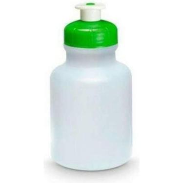 Imagem de Kit 100 Garrafas Squeeze 300Ml Plástico Transparente Verde