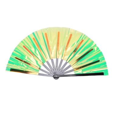 Imagem de Grande Ventilador Dobrável, Ventilador Dobrável Portátil Portátil Fã Dobrável de Dança Dobrável para Aniversário, Dança, Cosplay, Casamentos, Festas, Eventos