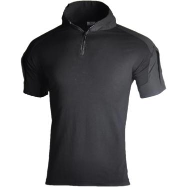 Imagem de Camisa tática Roupas militares Militares de uniforme Camo1 Camisetas de caça de camisa de combate militar Calça de joelheiras, camisas pretas, S