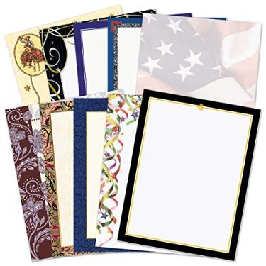 Imagem de Paperdirect Papel de papelaria com tema floral sólido de redemoinhos dourados sortidos todos os dias, papel de borda, papel timbrado 21 x 28, 100 folhas, papel de escrita premium elegante, papel