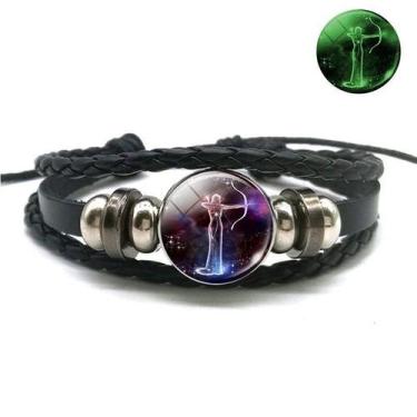 Imagem de Bracelete Unissex Personalizado Signos do Zodíaco Luminoso - RecantoAs