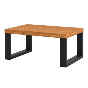 Imagem de Mesa de Centro Pernambuco Freijó e Preta 67 cm - Pradel