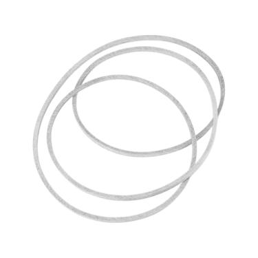 Imagem de VekAuto Correia de transmissão para cortador de grama John Deere D140 D150 D160 L120 L130 X140 No.GX21833/GX20571 358.1 cm Correia de deck para cortador de grama elástica