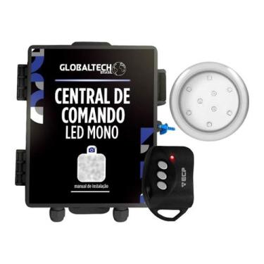 Imagem de Kit 1 LED Piscina mono 9W Inox + Central de Comando Globaltech - Iluct