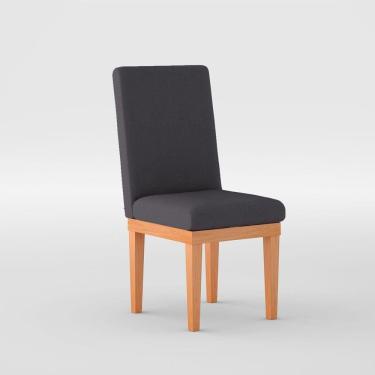 Imagem de Cadeira Mesa De Jantar Reforçada Cinza