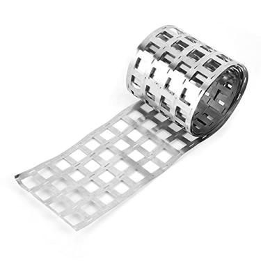 Imagem de MUNEFE Nickelss Banhado Folha De Tira De Aço, Folha De Tira De Aço Banhado Grosso, Folha De Tira De Aço Banhado Nickelss para li ion bateria Pack Soldasgem A Ponto (5 e 0,15 * 87,5 modelo de suporte)