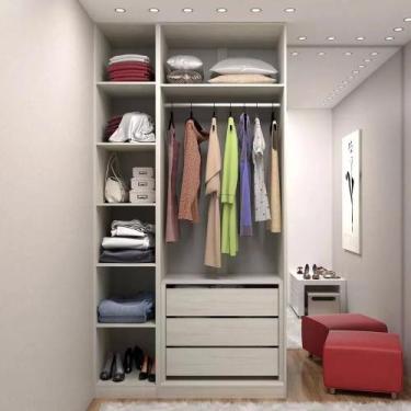 Imagem de Closet Modulado 120,7cm (Altura: 236cm) 3 Gavetas Sem Porta Prestige L