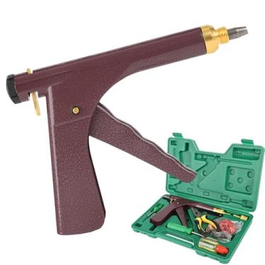 Imagem de Finafedom Kit de reparo de pneu Kit de plugue de pneu Kit de remendo de pneu Kit de perfuração de pistola de pneu sem câmara com plugues de cogumelo para perfurações de pneus e furadeiras em carros,