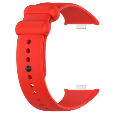 Imagem de Pulseira Silicone Compatível Redmi Watch 4 - Poolsy, Vermelha