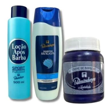 Imagem de Creme de Barbear Palmindaya 60g com Pós barba Sport e Anticaspa Palmindaya