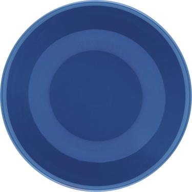Imagem de Kit 12 Pratos Fundos Unni Blue Oxford® Cerâmica 20,5cm