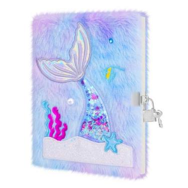 Imagem de Diário de sereia homicozy Kids Journal com cadeado de 160 páginas