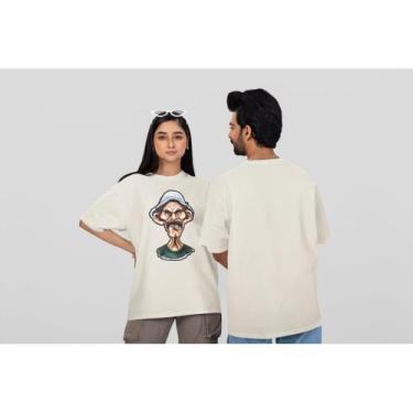Imagem de Camiseta sr. madruga algodão streetwear estampa unissex over - ELSA NA