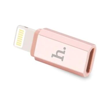Imagem de Adaptador De Celular IOS Lightning Para Micro USB V8 Hoco - USB ADAPTER