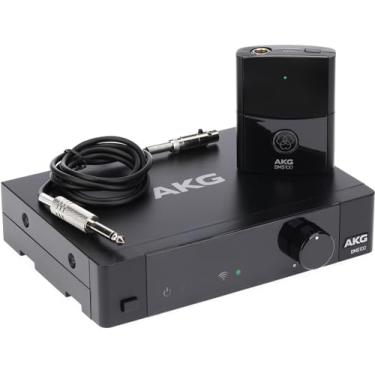 Imagem de AKG Pro Audio Sistema de instrumentos sem fio digital DMS100 com receptor estacionário SR100 e transmissor de cinto PT100
