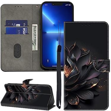 Imagem de ALILANG Capa carteira para Samsung Galaxy S9 com suporte para cartão de crédito, capa magnética protetora de couro PU flip book para Samsung S9 - roxo lótus