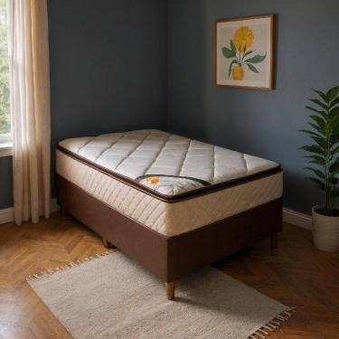 Imagem de Colchão Solteiro Fiori Molas Ensacadas + Base 088x188x67