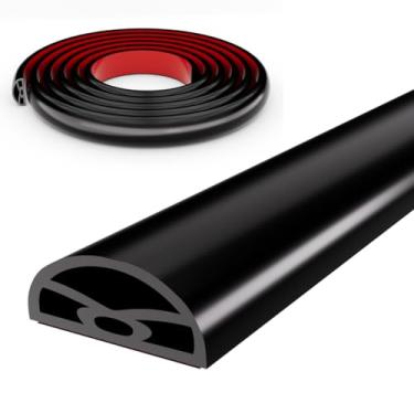 Imagem de Tampa de barragem de água de limite de chuveiro preta de 198 cm para separação seca e úmida, tira de vedação de proteção contra respingos e autoadesiva, barra de água de borda de pia de silicone para