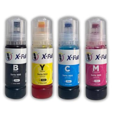 Imagem de Kit 4 Cores de Tinta T544 Compatível com L3250, L3150, L3210 | Qualidade Premium | Preto, Ciano, Magenta, Amarelo
