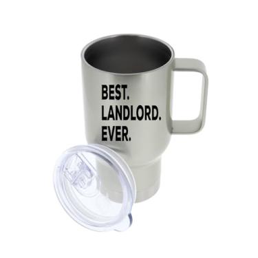 Imagem de Caneca de viagem Landlord – Best Landlord Ever Travel – Presentes para proprietários – Presente divertido e – ou pode adicionar ao conjunto de caixas de presente – Chá de chocolate quente