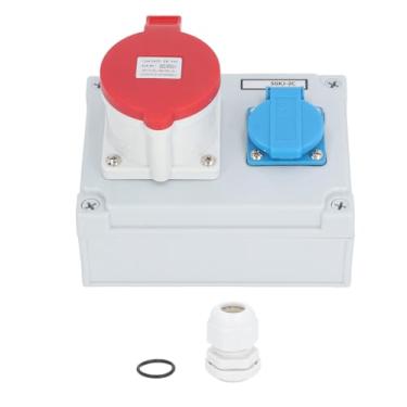Imagem de Tomada de Parede Industrial, Tomada de Parede CEE IP44 à Prova D'água AC 250V 16A Estilo Europeu, Caixa Robusta Feita de Material Plástico ABS Premium Com Segurança Em Mente