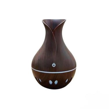 Imagem de Umidificador De Ar 8H LED Difusor De Aromas E Aromatizador De Ambiente Eletrico Humidificador Ultrassônico Portátil(KIT1-UM036-MADEIRA ESCURO)