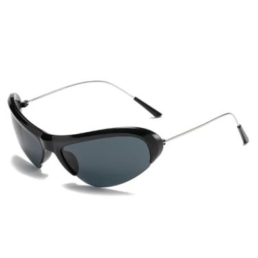 Imagem de VFDHN Óculos de sol da moda para homens dirigindo motocross Uv400 (preto)