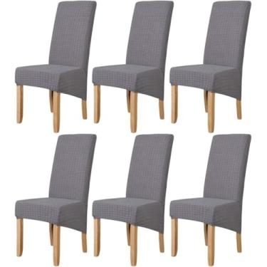 Imagem de Capas De Cadeira De Jantar Capas De Cadeira Elásticas Cadeira De Encosto Alto Removível Capa De Jantar Lavável Protetora Para Sala De Jantar Cozinha Banquete De Casamento Festa