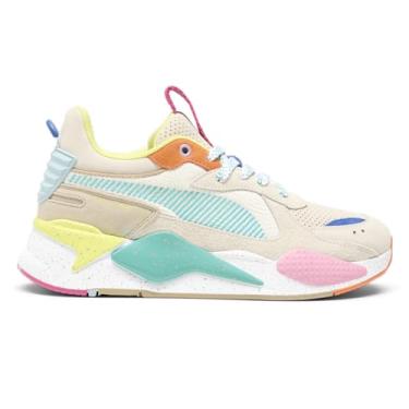 Imagem de PUMA Tênis masculino Rs-X Suede Multi Cadarço Casual - Bege, Bege, 41