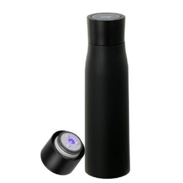 Imagem de Garrafa Térmica Inteligente 500ml com Purificação UV, Inox, Lembrete d