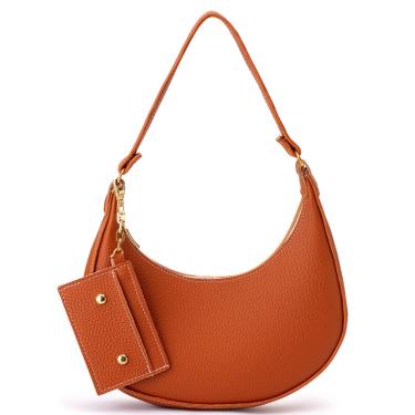 Imagem de Bolsa Feminina Baguete Meia Lua Transversal de Ombro Pequena Porta Cartao Star Shop Caramelo  feminino