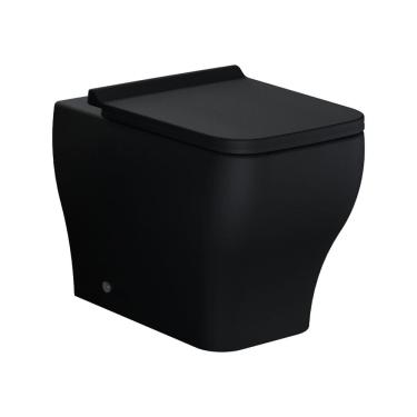 Imagem de Vaso Sanitário Convencional e Assento Soft Close Sentiero Acqua Casa Preto Matte