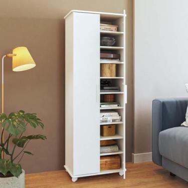 Imagem de Estante Armário 60cm com 2 Portas BRV Móveis, Branco