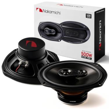 Imagem de Kit Alto Falantes 3 Vias 6x9'' Pol 75W Nominal 4 Ohms 40HZ A 20KHZ Nakamichi - NSE6958