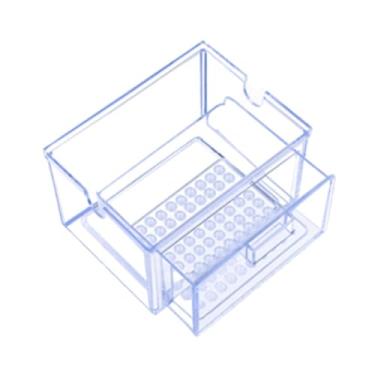 Imagem de KiBcsLic Filtro de aquário, acessório para aquário, gaveta, bandeja coletora, silencioso, superior, pequeno, para água doce e salgada, caixa de transbordamento, Claro