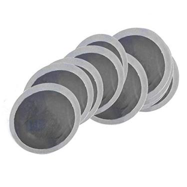 Imagem de 200 peças/caixa de reparação de pneu de 32 mm, emblema de reparo de pneu redondo de borracha para reparo de perfuração de pneu remendos sem câmara de ar