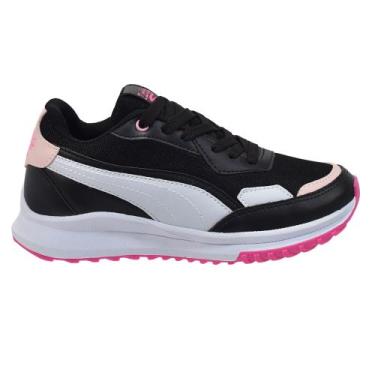 Imagem de Tênis Zarka Casual Fem Blogueirinha Modinha Leve Confortável, Preto, 3