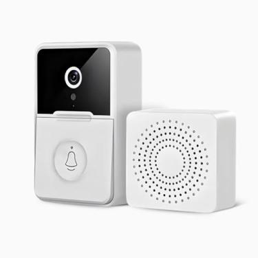 Imagem de Campainha Com Câmera Wifi Sem Fio Inteligente Interfone Com Áudio