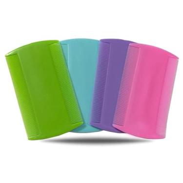 Imagem de Pente de cabelo, 4 peças de pentes finos de dupla face, 55 TENDÊNCIAS 