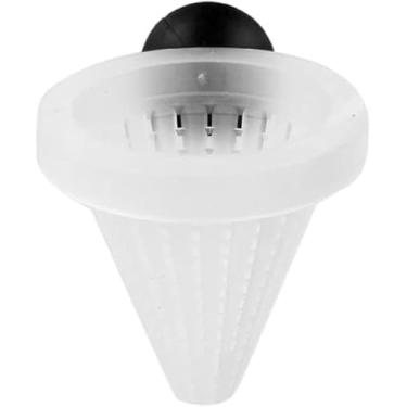 Imagem de 1 alimentador de peixe de minhoca vermelha em forma de cone branco com sucção profissional de 7 cm de altura, alimentadores automáticos, peixes e animais aquáticos, acessórios de aquário