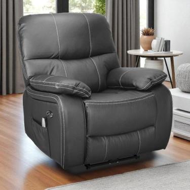 Imagem de Poltrona Do Papai Reclinável Elétrica E Massagem Com Entrada USB mater