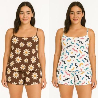 Imagem de Kit com 2 short doll feminino - T2 STORE, Sortidos, P