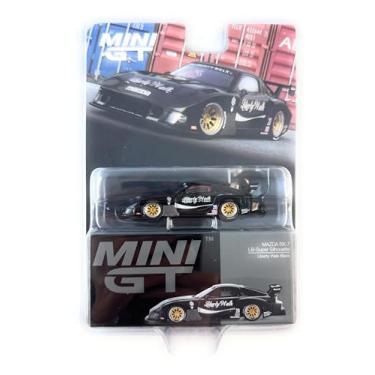 Imagem de Diecast Collectibles Model Car Compatible with Mini GT 1:64 (3") Scale Mazda RX-7 LB Super Silhouette – Liberty Walk Black Model