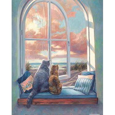 Imagem de Pintoo Jigsaw Puzzles 500 Piece for Adults - Lucie Bilodeau - Enjoying The View Beautiful Plastic Puzzle for Home Decor Zero Dust Easy Storage [H2283]QQ