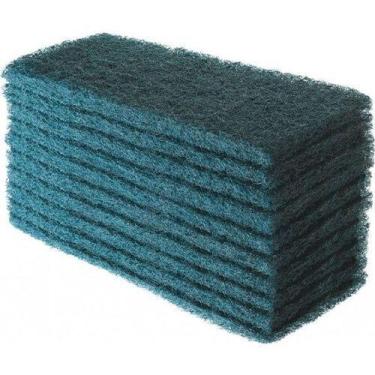 Imagem de Kit 10 Unidades Bucha / Fibra Verde Limpeza Uso Geral