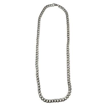 Imagem de Corrente Masculino Colar Cordão 60cm Largura 7mm Aço Inox - HHW, Prata