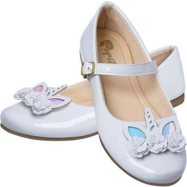 Imagem de Sapatilha Infantil Feminina Confortável Social Unicórnio - Pepite, Bra