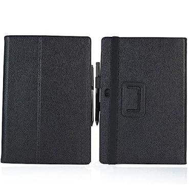 Imagem de ZZOUGYY Capa de tablet para Microsoft Surface Pro 1/2/26.9 cm, capa de couro ultrafina com suporte para Surface Pro 1514/2 1536/1601 10,6 polegadas e Windows 10 (preto)