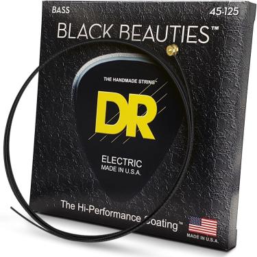 Imagem de Cordas para baixo DR Strings Black Beauties BASS Black