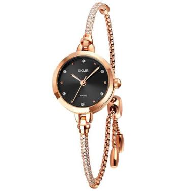 Imagem de Relógio de pulso SKMEI Women Fashion Thin Premium Crystal-Accente
